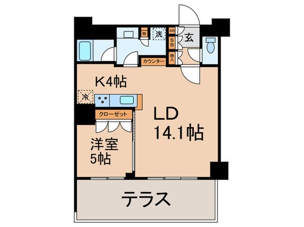 ＭＦＰＲ目黒タワーの物件間取画像